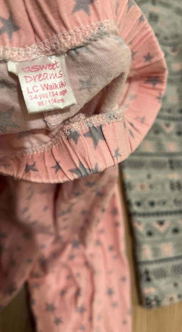 Kız Çocuk Gevşek Kesim Yıldız Desenli Tayt - Görsel 3