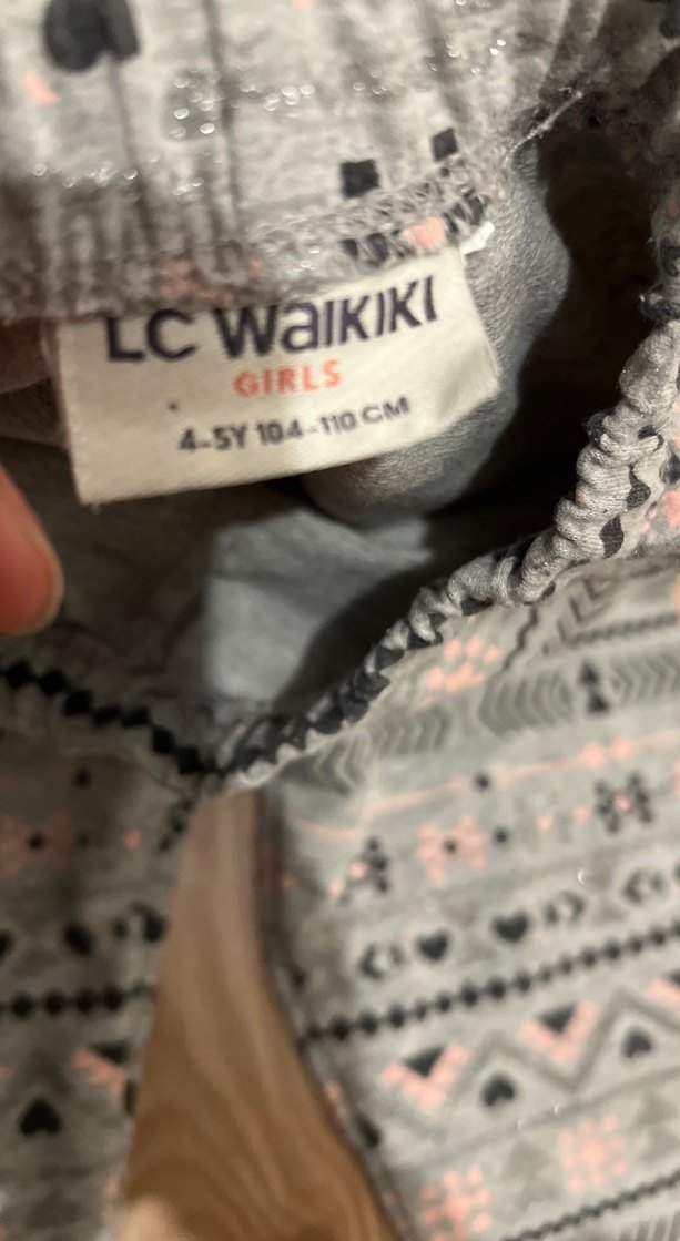 Kız Çocuk Gevşek Kesim Yıldız Desenli Tayt - Görsel 4