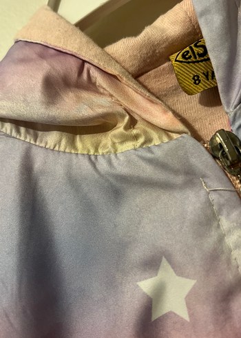 Kız Çocuk Pastel Batik Desenli Yağmurluk - Görsel 2