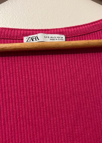 Pembe Kısa Kollu Kadın Tişört - Görsel 2