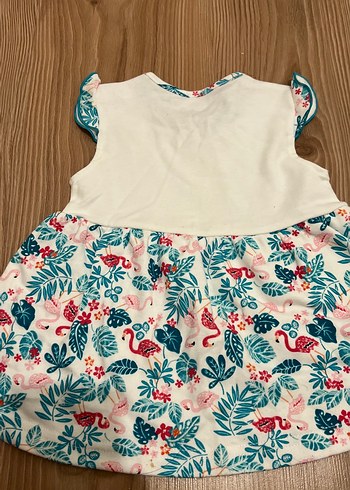 Kız Çocuk Beyaz Kısa Kollu Fırfırlı Elbise - Görsel 6