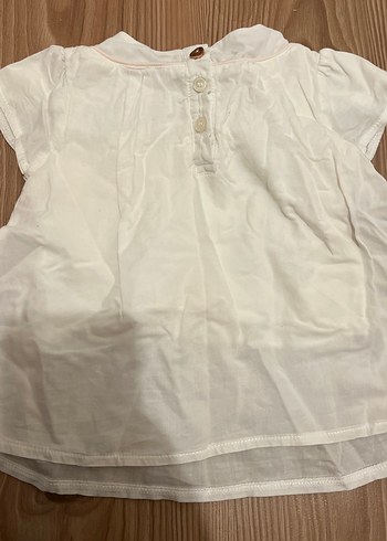 Kız Çocuk Beyaz Kısa Kollu Fırfırlı Elbise - Görsel 7