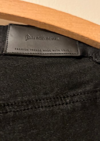 Siyah Midi Kadın Denim Pantolon - Görsel 5