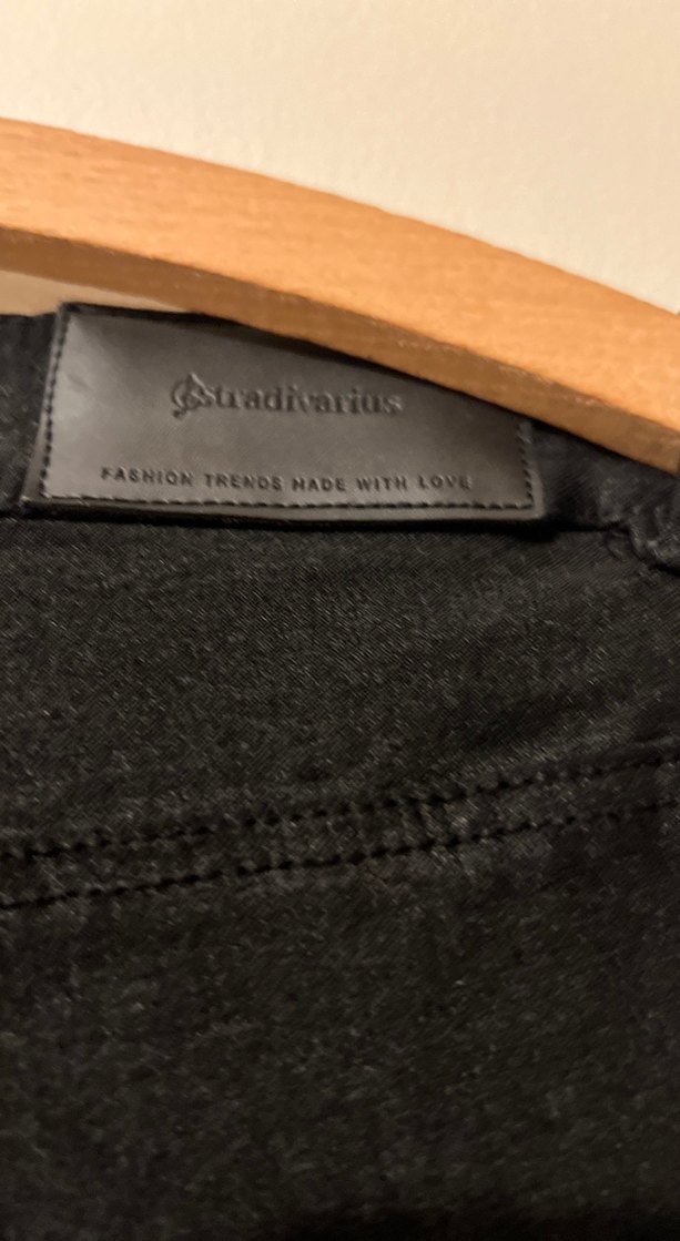 Siyah Midi Kadın Denim Pantolon - Görsel 5