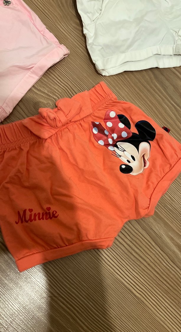 Kızlar için Çok Renkli Pamuklu Rahat Şortlar - Görsel 2