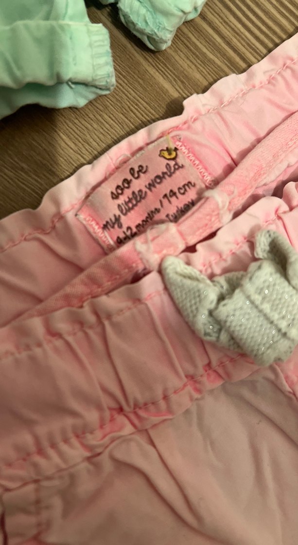 Kızlar için Çok Renkli Pamuklu Rahat Şortlar - Görsel 3