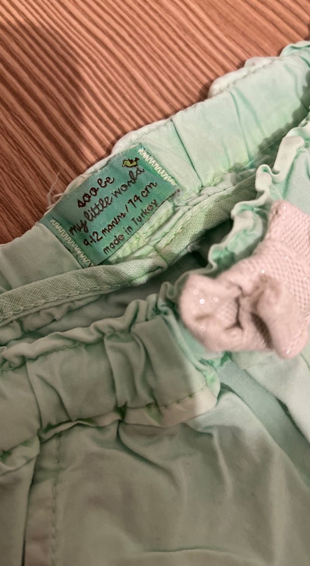 Kızlar için Çok Renkli Pamuklu Rahat Şortlar - Görsel 4