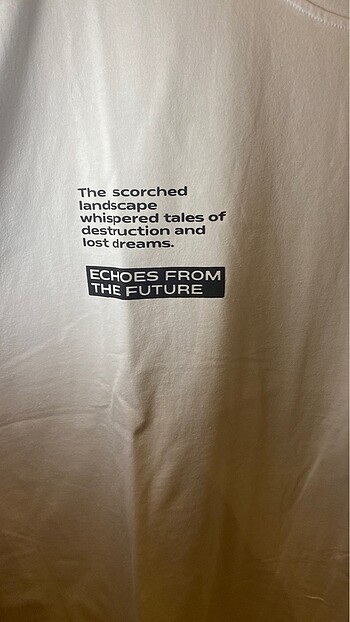 xl Beden beyaz Renk Defatco Beyaz Baskılı Tshirt