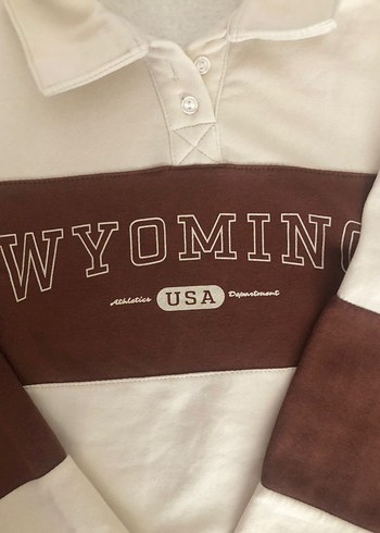 s Beden Düğmeli Kahverengi Kadın Sweatshirt