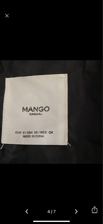 s Beden siyah Renk Mango mont