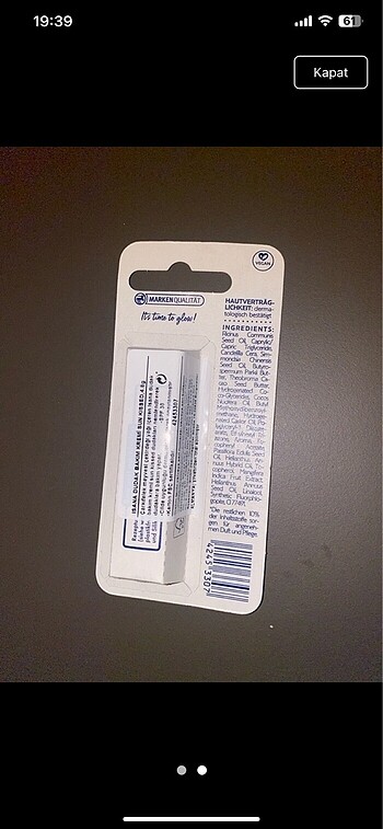 Diğer İsana lip balm