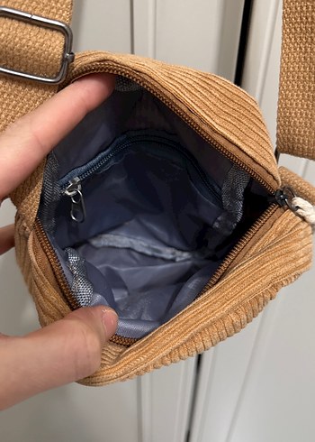 Kahverengi Kadın Süet Çapraz Çanta - Görsel 2