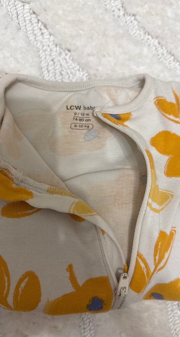 Sarı Çiçekli Bebek Kız Tulum - Görsel 2