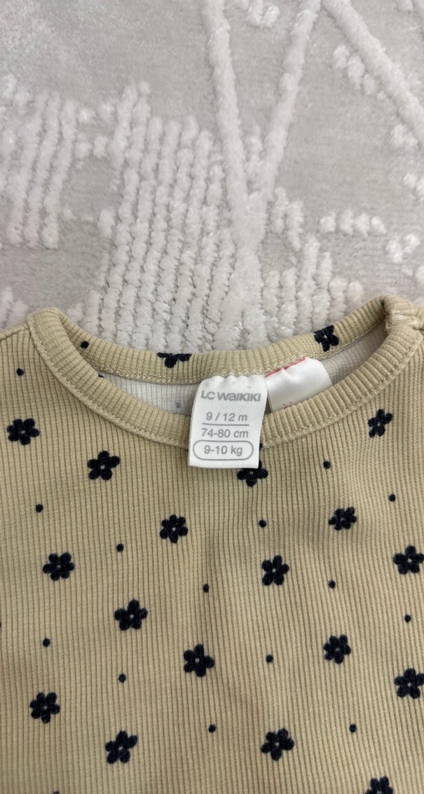 Bebek Kız Uzun Kollu Desenli Triko Takım - Görsel 2