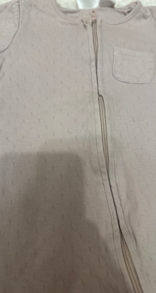 Fermuarlı Gri Bebek Kız Tulum - Görsel 2