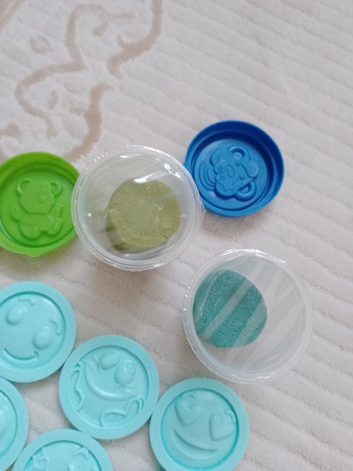 Pastel Mavi Figürlü Oyun Hamuru Seti - Görsel 2