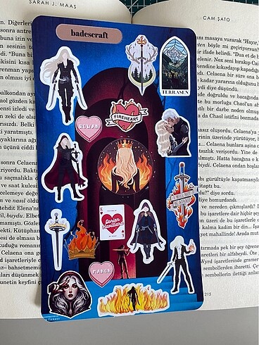 Cam şato sticker
