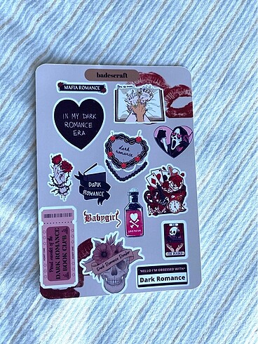Dark romance sticker