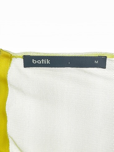 m Beden sarı Renk Batik Kısa Elbise %70 İndirimli.