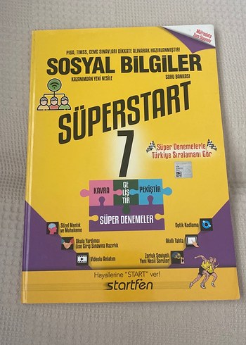Sosyal Bilgiler Süperstart 7 Soru Bankası