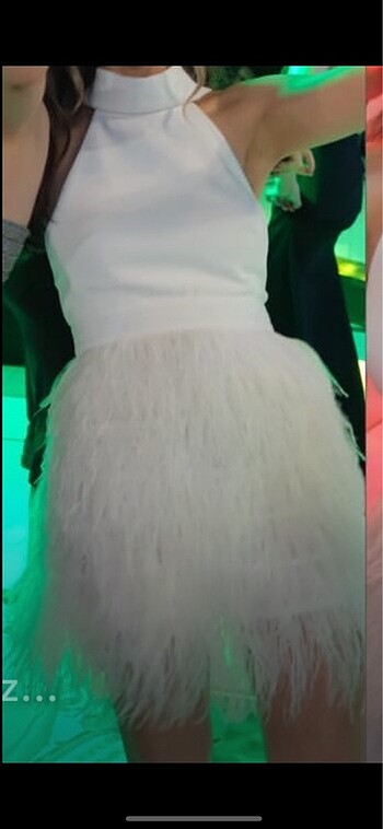 36 Beden Vakko wedding beyaz gece elbisesi