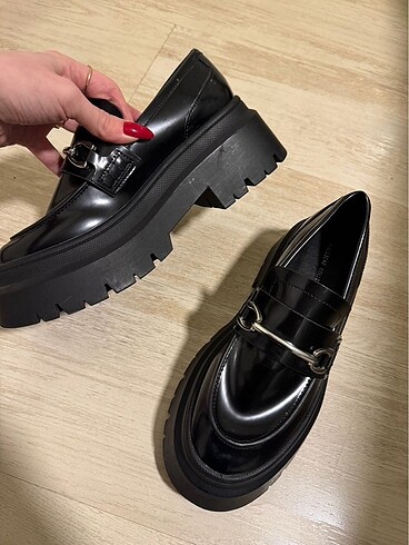 36 Beden siyah Renk pull & bear loafer