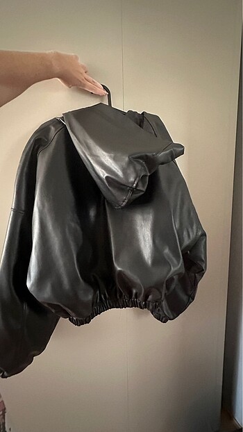 l Beden Zara bomber deri ceket