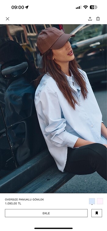 Zara oversize gömlek