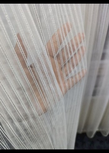 Beyaz Çağdaş Tül Perde - Görsel 2