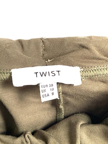 38 Beden haki Renk Twist Skinny %70 İndirimli.