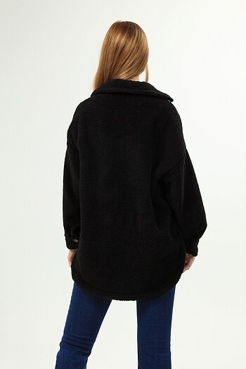Diğer Yumoş Cepli Oversize mont