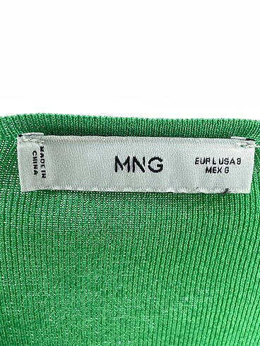 l Beden yeşil Renk Mango Kısa Elbise %70 İndirimli.