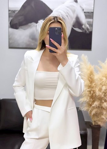 l Beden Zara Bağlamalı Blazer Ceket