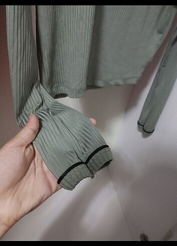 Koton Yeşil crop blız