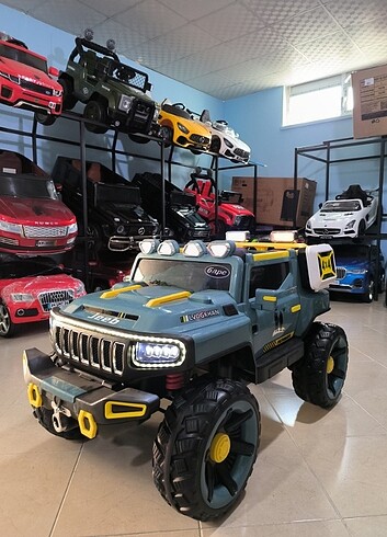  Beden Akülü Araba 4x4 Offroad Jeep Eva Lastik Sıfır