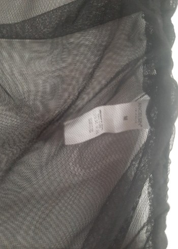 m Beden Siyah Uzun Drapeli Strappy Kadın Elbise