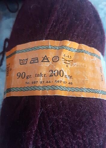 Beden bordo Renk Örgü ipleri