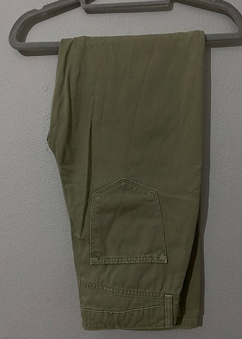 Kadın Haki Bel Detaylı Pantolon - Görsel 3