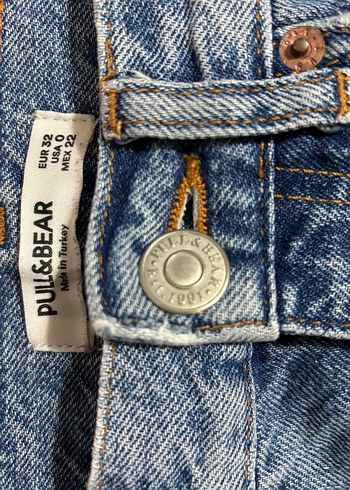 Kadın Mavi Denim Regular Fit Midi Kot Pantolon - Görsel 2