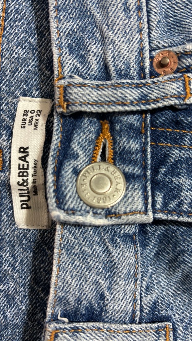 Kadın Mavi Denim Regular Fit Midi Kot Pantolon - Görsel 2