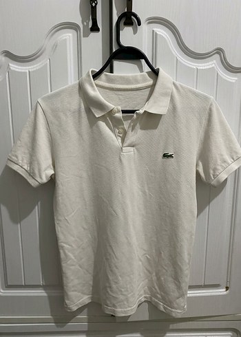 Lacoste Ekru Polo Tisort
