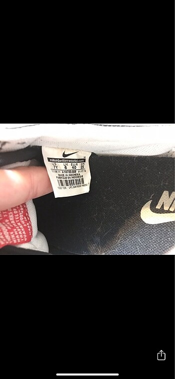 40 Beden siyah Renk Nike waffle