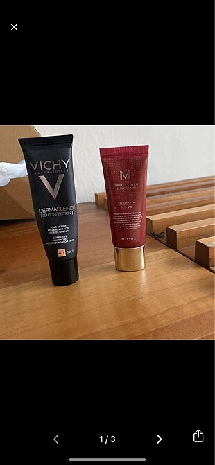 Missha &vichy yarıdan biraz fazla kullanıldı