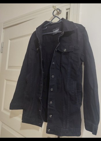 36 Beden siyah Renk Siyah Denim Erkek Ceket - Blue Marlin