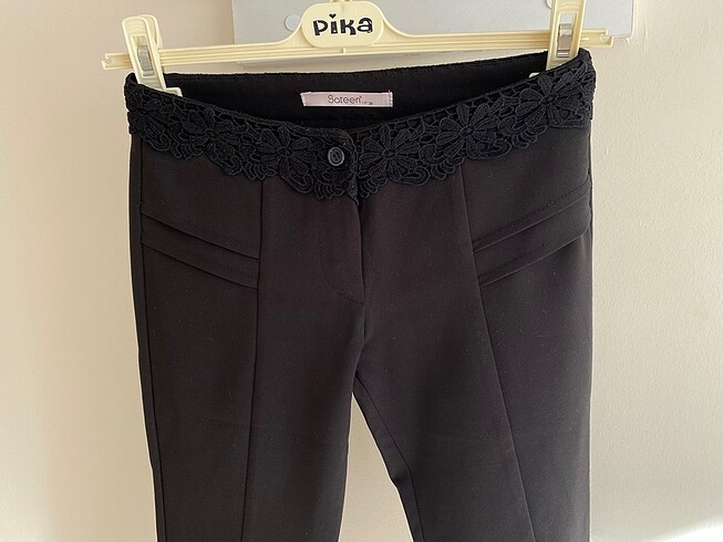 Tayt kumaş pantolon - Görsel 2