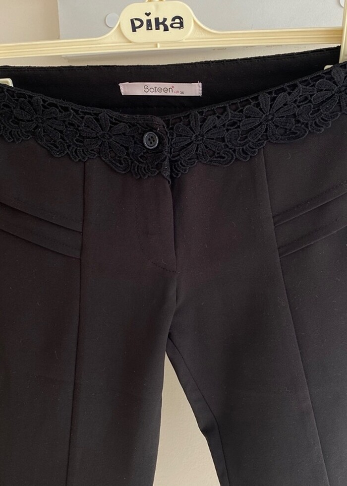 Tayt kumaş pantolon - Görsel 2