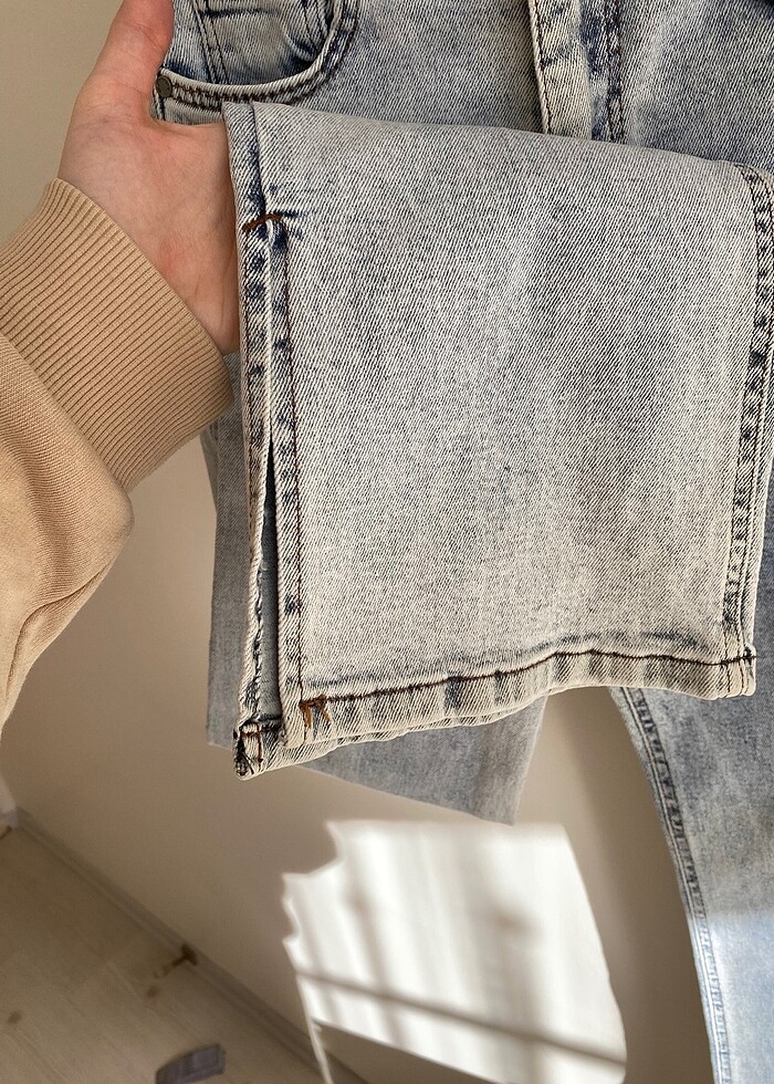 Yüksekbel kot pantolon - Görsel 3