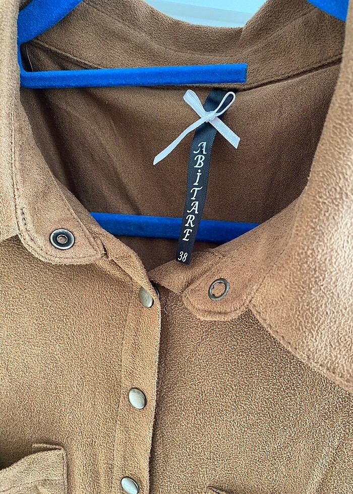 Süet elbise - Görsel 3