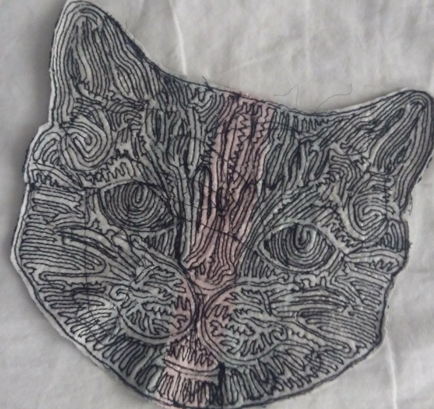 İşleme Kedi sticker - Görsel 2