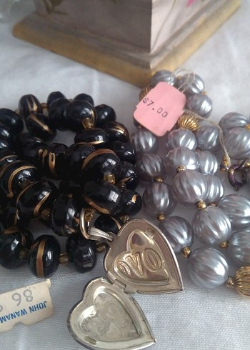 Beden Gri Bohem Vintage 2adet kolye